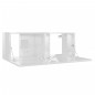 TV-Schrank Hochglanz-Weiß 80x30x30 cm Holzwerkstoff