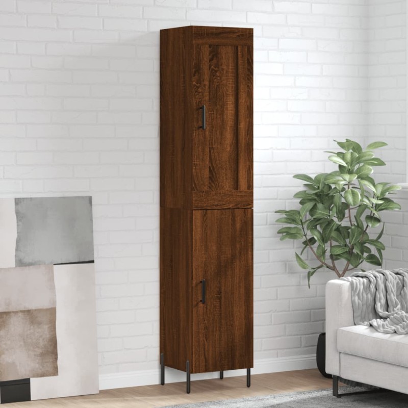 vidaXL Highboard Braun Eichen-Optik 34,5x34x180 cm Holzwerkstoff vidaXL Highboard Braun Eichen-Optik 34,5x34x180 cm Holzwerkstoff