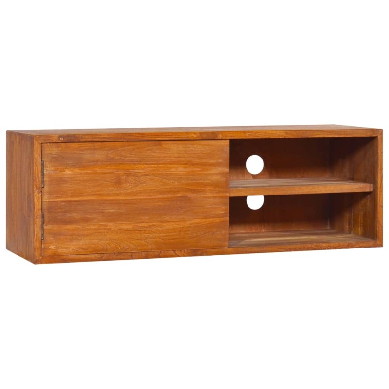 Wand-TV-Schrank 90x30x30 cm Teak Massivholz Wand-TV-Schrank 90x30x30 cm Teak Massivholz
