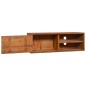 Wand-TV-Schrank 90x30x30 cm Teak Massivholz Wand-TV-Schrank 90x30x30 cm Teak Massivholz