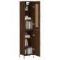 vidaXL Highboard Braun Eichen-Optik 34,5x34x180 cm Holzwerkstoff vidaXL Highboard Braun Eichen-Optik 34,5x34x180 cm Holzwerkstoff