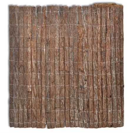 vidaXL Rindenzaun 400×100 cm
