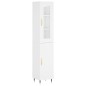 Highboard Weiß 34,5x34x180 cm Holzwerkstoff Highboard Weiß 34,5x34x180 cm Holzwerkstoff