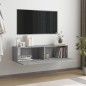 TV-Wandschrank Grau Sonoma 120x30x30 cm Holzwerkstoff TV-Wandschrank Grau Sonoma 120x30x30 cm Holzwerkstoff