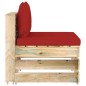 vidaXL 3-tlg. Garten-Lounge-Set mit Kissen Grün Imprägniertes Holz vidaXL 3-tlg. Garten-Lounge-Set mit Kissen Grün Imprägniertes Holz