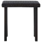 Garten-Teetisch Braun 40×40×40 cm Poly Rattan Garten-Teetisch Braun 40×40×40 cm Poly Rattan