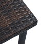 Garten-Teetisch Braun 40×40×40 cm Poly Rattan Garten-Teetisch Braun 40×40×40 cm Poly Rattan