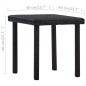 Garten-Teetisch Braun 40×40×40 cm Poly Rattan Garten-Teetisch Braun 40×40×40 cm Poly Rattan