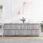 vidaXL Sideboards 3 Stk. Grau Sonoma Holzwerkstoff vidaXL Sideboards 3 Stk. Grau Sonoma Holzwerkstoff