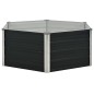 Hochbeet Anthrazit 129 x 129 x 45 cm Verzinkter Stahl Hochbeet Anthrazit 129 x 129 x 45 cm Verzinkter Stahl