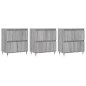 vidaXL Sideboards 3 Stk. Grau Sonoma Holzwerkstoff vidaXL Sideboards 3 Stk. Grau Sonoma Holzwerkstoff
