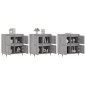 vidaXL Sideboards 3 Stk. Grau Sonoma Holzwerkstoff vidaXL Sideboards 3 Stk. Grau Sonoma Holzwerkstoff