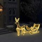 Weihnachtsbeleuchtung Rentier und Schlitten mit Mesh 432 LEDs Weihnachtsbeleuchtung Rentier und Schlitten mit Mesh 432 LEDs