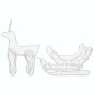 Weihnachtsbeleuchtung Rentier und Schlitten mit Mesh 432 LEDs Weihnachtsbeleuchtung Rentier und Schlitten mit Mesh 432 LEDs