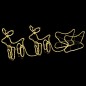 Rentiere und Schlitten Weihnachtsdekoration Outdoor 576 LEDs Rentiere und Schlitten Weihnachtsdekoration Outdoor 576 LEDs