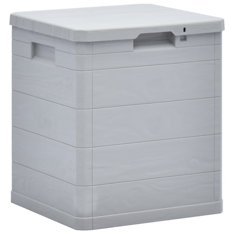 Garten-Aufbewahrungsbox 90 L Hellgrau Garten-Aufbewahrungsbox 90 L Hellgrau