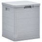 Garten-Aufbewahrungsbox 90 L Hellgrau Garten-Aufbewahrungsbox 90 L Hellgrau