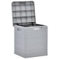 Garten-Aufbewahrungsbox 90 L Hellgrau Garten-Aufbewahrungsbox 90 L Hellgrau