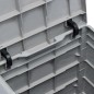 Garten-Aufbewahrungsbox 90 L Hellgrau Garten-Aufbewahrungsbox 90 L Hellgrau