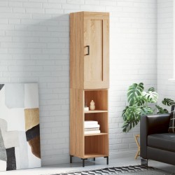 vidaXL Highboard Sonoma-Eiche 34,5x34x180 cm Holzwerkstoff