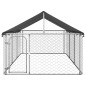 Outdoor-Hundezwinger mit Dach 400x200x150 cm Outdoor-Hundezwinger mit Dach 400x200x150 cm