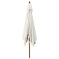 Sonnenschirm mit Holzmast Sandfarben 300x300x273 cm Sonnenschirm mit Holzmast Sandfarben 300x300x273 cm