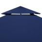 Pavillon-Dachplane mit Kaminabzug 310 g/m² 4x3 m Blau Pavillon-Dachplane mit Kaminabzug 310 g/m² 4x3 m Blau