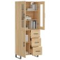 Highboard Sonoma-Eiche 69,5x34x180 cm Holzwerkstoff Highboard Sonoma-Eiche 69,5x34x180 cm Holzwerkstoff