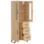 Highboard Sonoma-Eiche 69,5x34x180 cm Holzwerkstoff Highboard Sonoma-Eiche 69,5x34x180 cm Holzwerkstoff