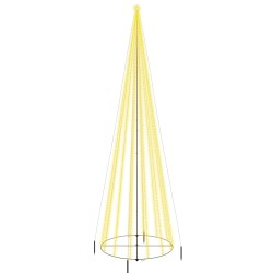 vidaXL LED-Weihnachtsbaum Kegelform Warmweiß 1134 LEDs 230x800 cm