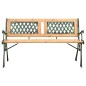 Gartenbank 122 cm Gusseisen und Massivholz Tanne Gartenbank 122 cm Gusseisen und Massivholz Tanne