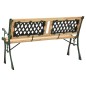 Gartenbank 122 cm Gusseisen und Massivholz Tanne Gartenbank 122 cm Gusseisen und Massivholz Tanne