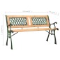 Gartenbank 122 cm Gusseisen und Massivholz Tanne Gartenbank 122 cm Gusseisen und Massivholz Tanne