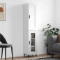 vidaXL Highboard Hochglanz-Weiß 34,5x34x180 cm Holzwerkstoff vidaXL Highboard Hochglanz-Weiß 34,5x34x180 cm Holzwerkstoff