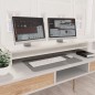 Monitorständer Weiß 100x24x13 cm Holzwerkstoff Monitorständer Weiß 100x24x13 cm Holzwerkstoff