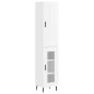 vidaXL Highboard Hochglanz-Weiß 34,5x34x180 cm Holzwerkstoff vidaXL Highboard Hochglanz-Weiß 34,5x34x180 cm Holzwerkstoff