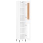 vidaXL Highboard Hochglanz-Weiß 34,5x34x180 cm Holzwerkstoff vidaXL Highboard Hochglanz-Weiß 34,5x34x180 cm Holzwerkstoff