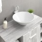 Waschbecken 2 Stk. Weiß 42x42x14 cm Keramik Waschbecken 2 Stk. Weiß 42x42x14 cm Keramik
