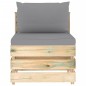 3-tlg. Garten-Lounge-Set mit Kissen Grün Imprägniertes Holz 3-tlg. Garten-Lounge-Set mit Kissen Grün Imprägniertes Holz