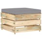 3-tlg. Garten-Lounge-Set mit Kissen Grün Imprägniertes Holz 3-tlg. Garten-Lounge-Set mit Kissen Grün Imprägniertes Holz