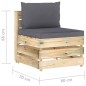 10-tlg. Garten-Lounge-Set mit Kissen Grün Imprägniertes Holz 10-tlg. Garten-Lounge-Set mit Kissen Grün Imprägniertes Holz