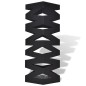 Schirmständer Schirmhalter Gehstock Stahl schwarz quadratisch 48,5 cm Schirmständer Schirmhalter Gehstock Stahl schwarz quadratisch 48,5 cm