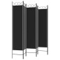 6-tlg. Paravent Schwarz 240x200 cm Stoff 6-tlg. Paravent Schwarz 240x200 cm Stoff