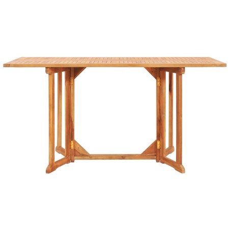 Schmetterling Gartentisch Klappbar 150x90x75cm Teak Massivholz