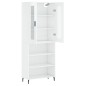 vidaXL Highboard Hochglanz-Weiß 69,5x34x180 cm Holzwerkstoff vidaXL Highboard Hochglanz-Weiß 69,5x34x180 cm Holzwerkstoff
