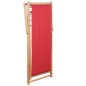 vidaXL Strandstuhl Klappbar Stoff und Massivholz Rot vidaXL Strandstuhl Klappbar Stoff und Massivholz Rot