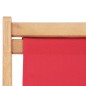 vidaXL Strandstuhl Klappbar Stoff und Massivholz Rot vidaXL Strandstuhl Klappbar Stoff und Massivholz Rot