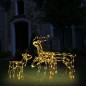 3-tlg. LED-Rentiere Set Weihnachtsdekoration 229 LEDs 3-tlg. LED-Rentiere Set Weihnachtsdekoration 229 LEDs