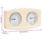 2-in-1 Sauna-Hygrothermograph und Sanduhr Set Massivholz Kiefer 2-in-1 Sauna-Hygrothermograph und Sanduhr Set Massivholz Kiefer