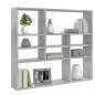vidaXL Wandregal Betongrau 90x16x78 cm Holzwerkstoff vidaXL Wandregal Betongrau 90x16x78 cm Holzwerkstoff